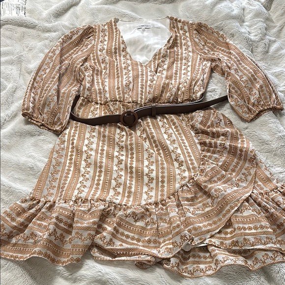 Calvin Klein Dresses & Skirts - Calvin Klein Tan floral Sundress
